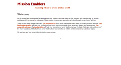 Desktop Screenshot of missionenablers.com