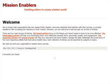 Tablet Screenshot of missionenablers.com